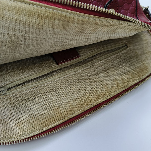 Microguccissima Monogram Calfskin Red