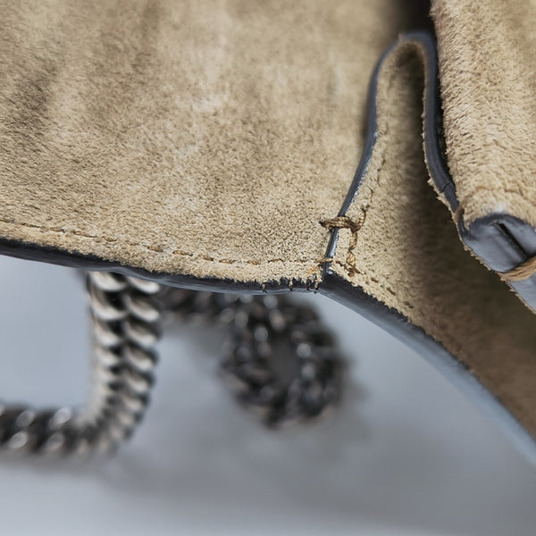 Dionysus Mini Monogram Coated Canvas Beige