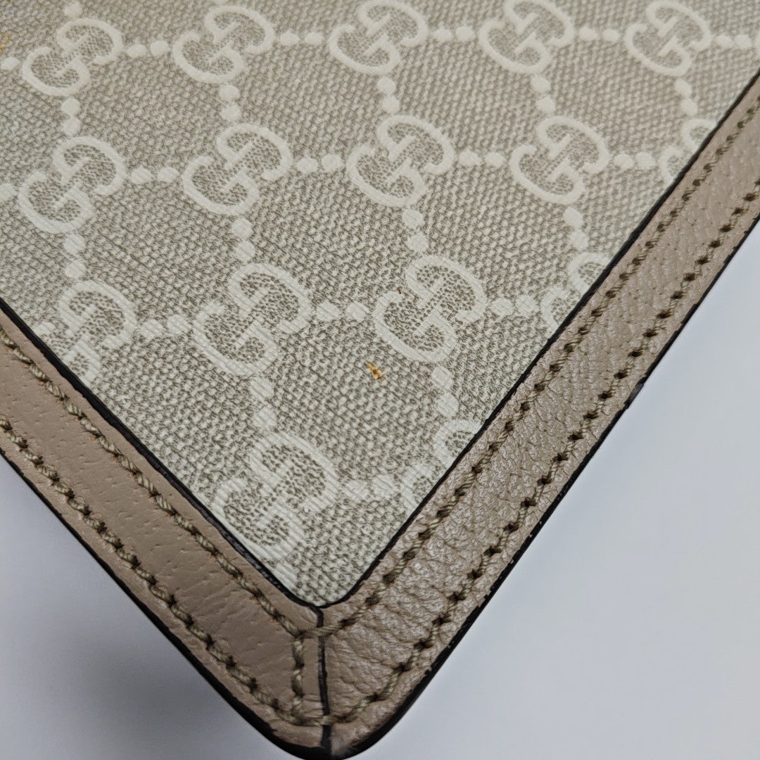 Ophidia Small Monogram Coated Canvas White