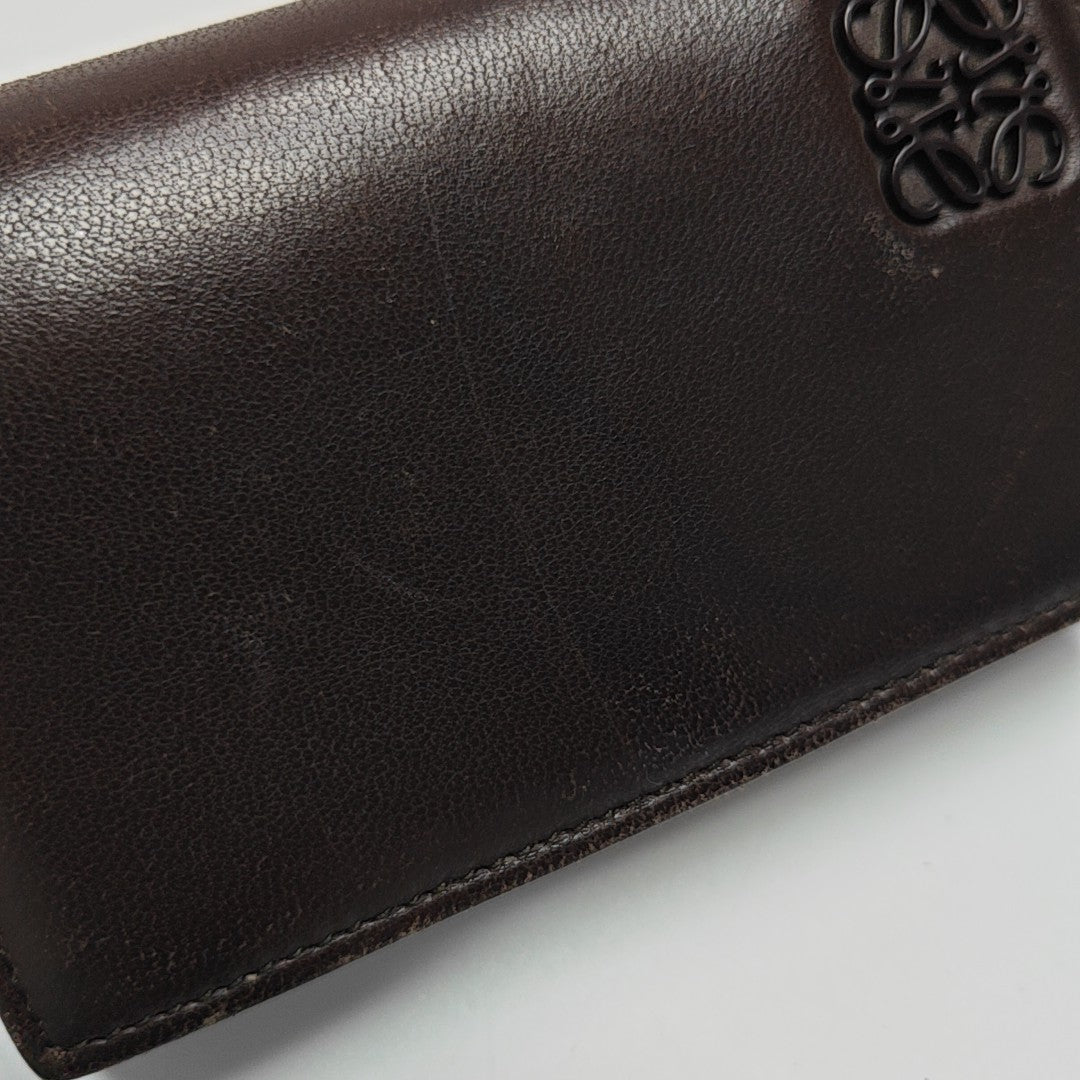 Calfskin Card Holder Brown