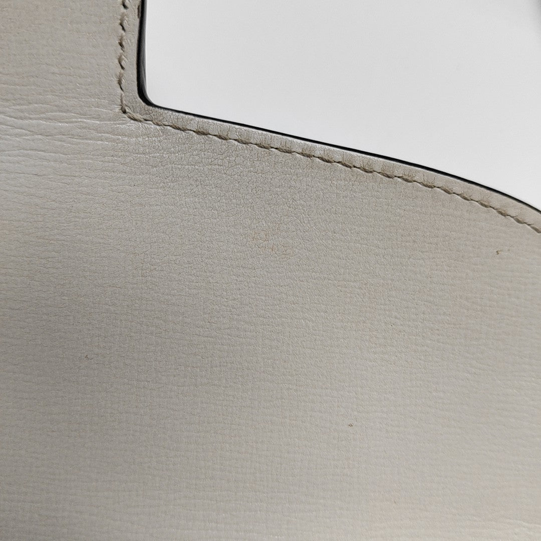 Authenticated pre-owned  Horsebit 1955 Small Calfskin White - Shoulder Bag at Looply