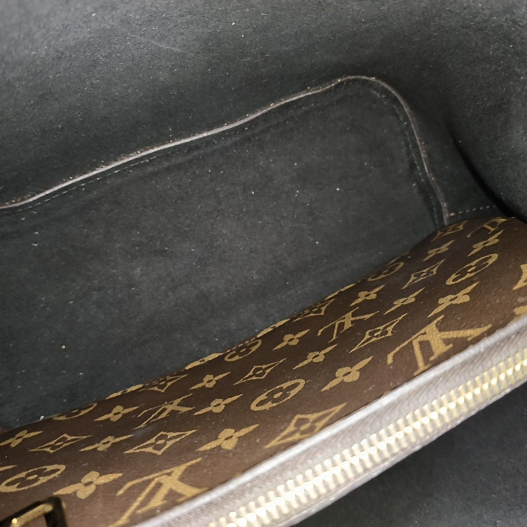 NÉONOÉ MM Monogram Coated Canvas Brown