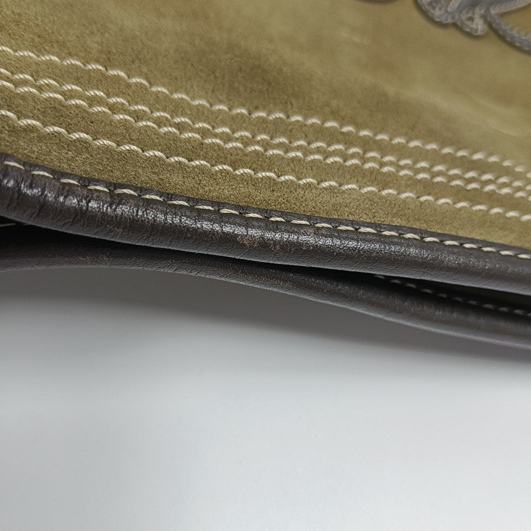 Suede Shoulder Bag Green