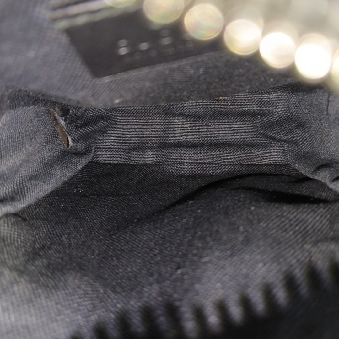 GG Supreme Small Monogram Coated Canvas Black