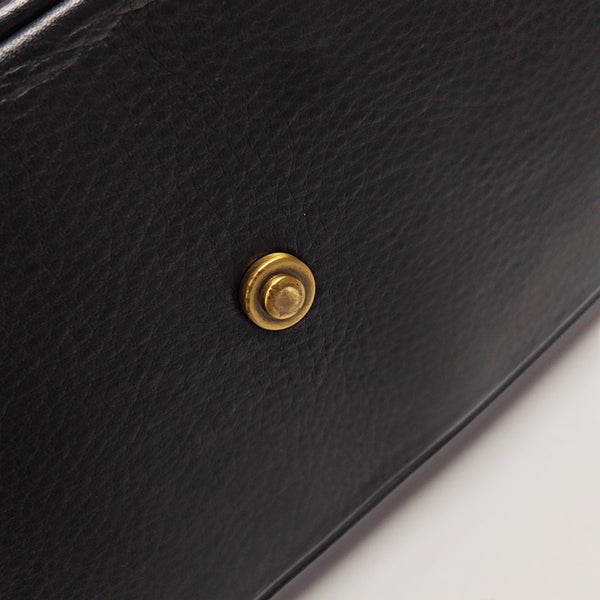 Calfskin Shoulder Bag Black