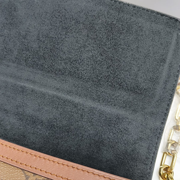 DAUPHINE MM Monogram Coated Canvas Brown