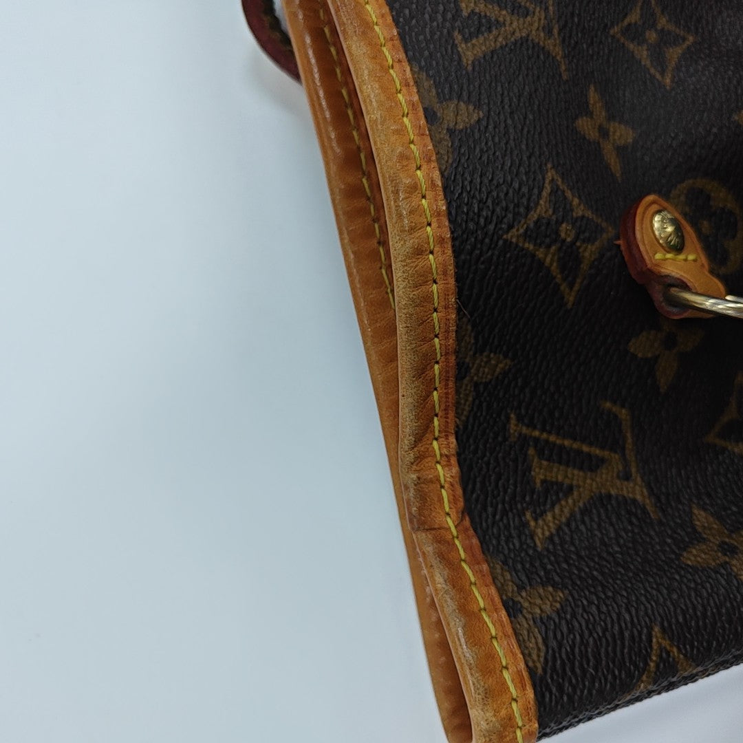 NEVERFULL MM Monogram Coated Canvas Brown