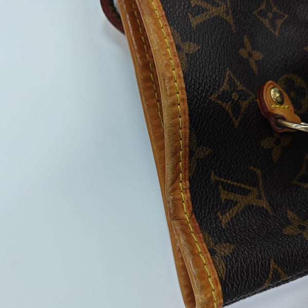NEVERFULL MM Monogram Coated Canvas Brown