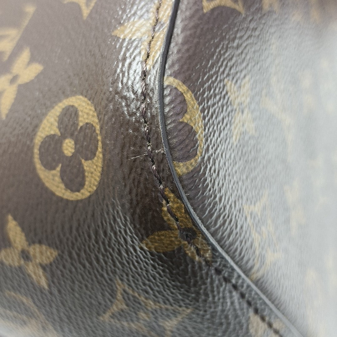 NÉONOÉ MM Monogram Coated Canvas Brown