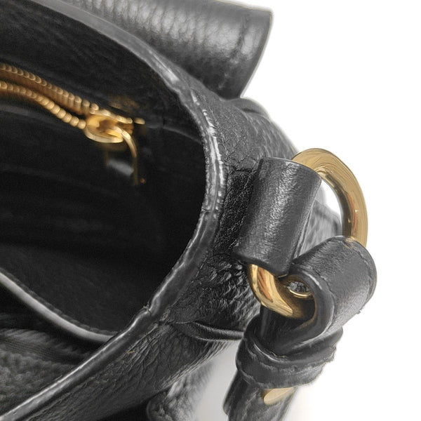 Calfskin Shoulder Bag Black