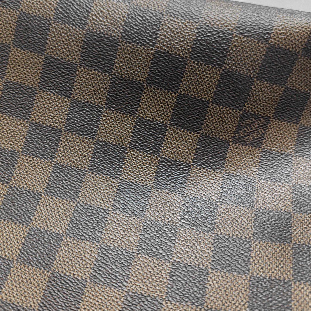 RIVINGTON Damier Ebene Coated Canvas Brown