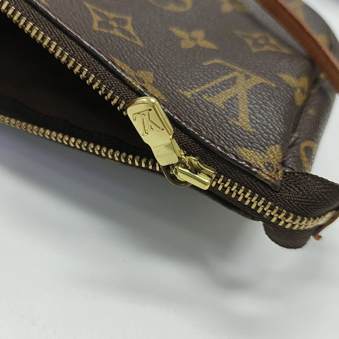 ACCESSOIRES Monogram Coated Canvas Brown