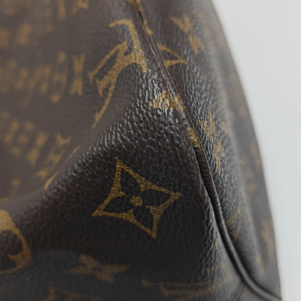NEVERFULL MM Monogram Coated Canvas Brown