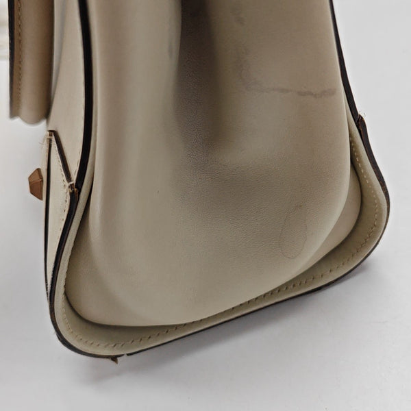 Monogram Calfskin Tote Bag Beige