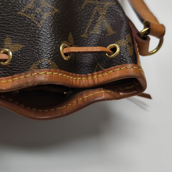 NÉONOÉ Nano Monogram Coated Canvas Brown