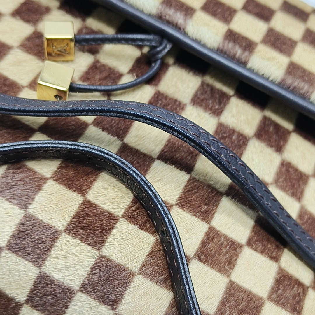 GAZELLE Damier Ebene Horsehair Brown