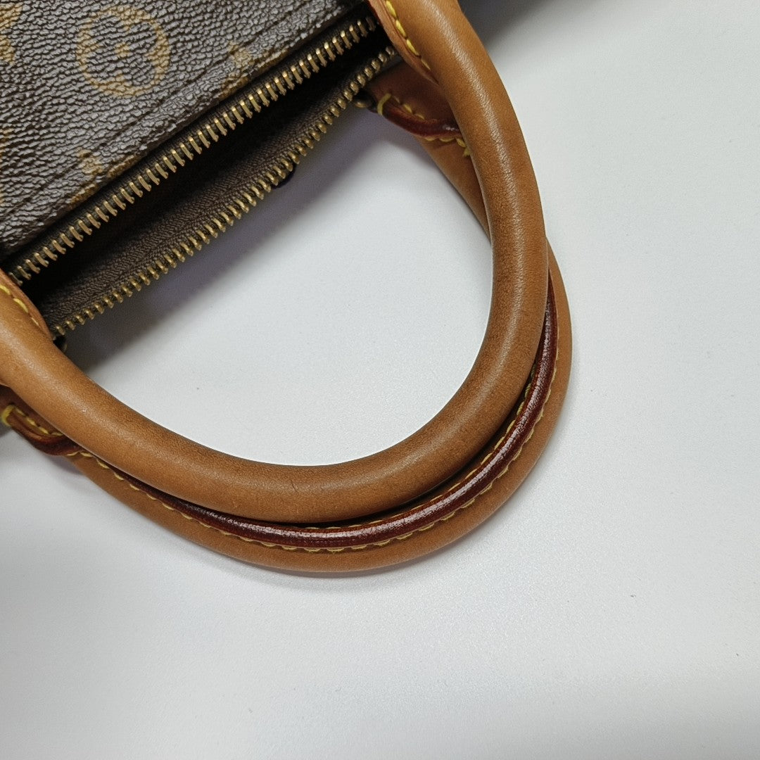SPEEDY 30 Monogram Coated Canvas Brown