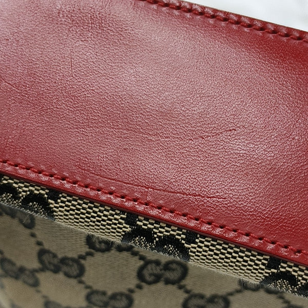 Monogram Canvas Shoulder Bag Brown