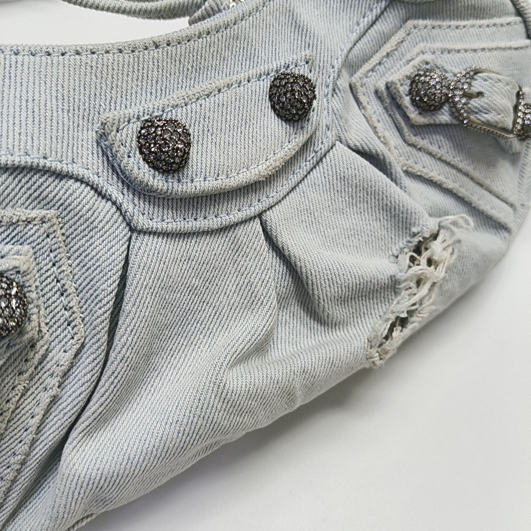 Le Cagole Mini Denim Blue