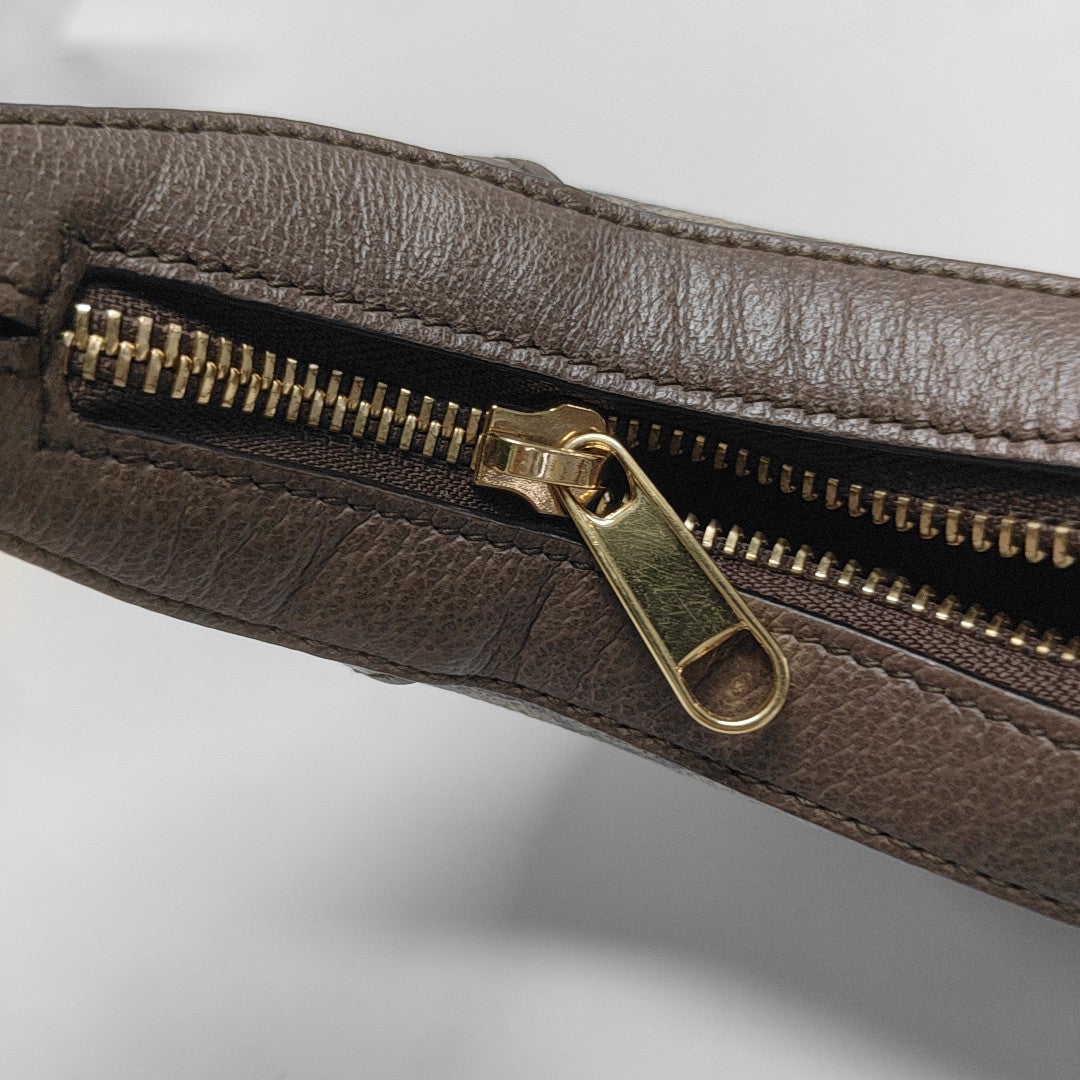Ophidia Mini Monogram Coated Canvas Beige