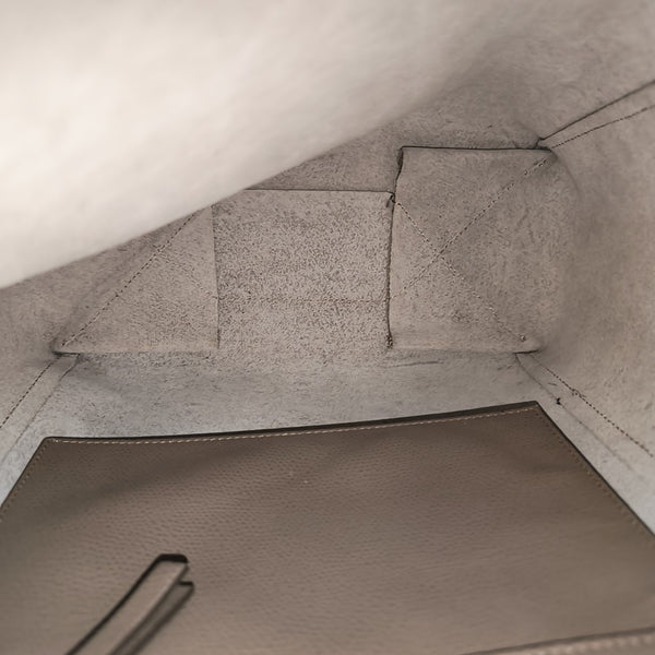 VERTICAL CABAS Mini Calfskin Gray