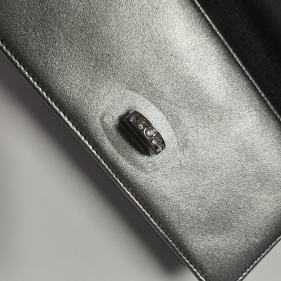 Crystal Lambskin Gray