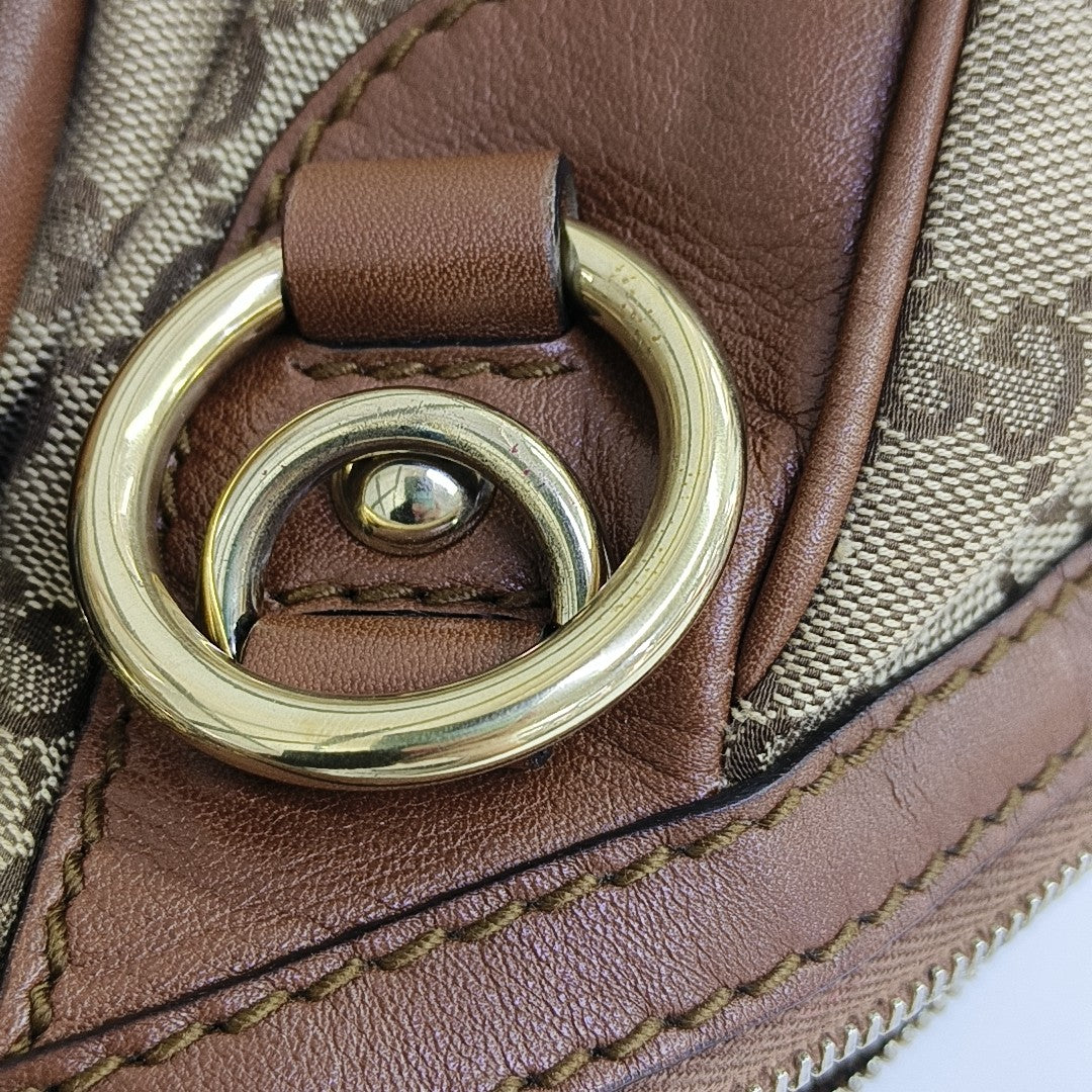 Sukey Monogram Canvas Beige