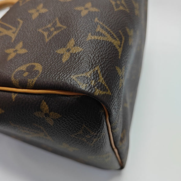SPEEDY 25 Monogram Coated Canvas Brown
