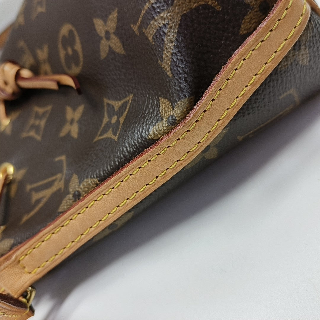 NÉONOÉ Nano Monogram Coated Canvas Brown
