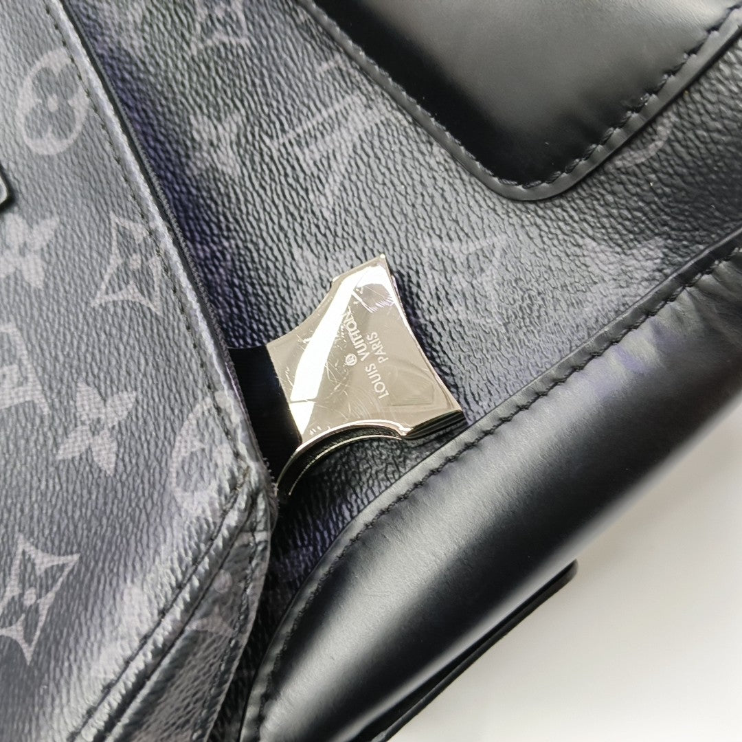 VOYAGER PM Monogram Coated Canvas Black