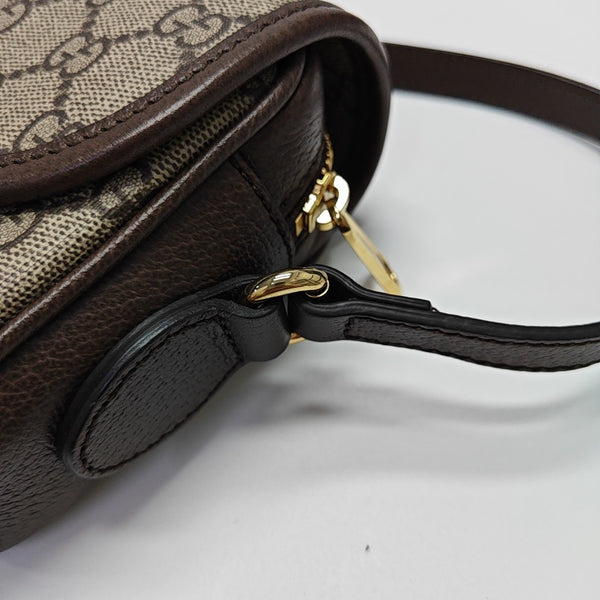 Monogram Coated Canvas Shoulder Bag Beige
