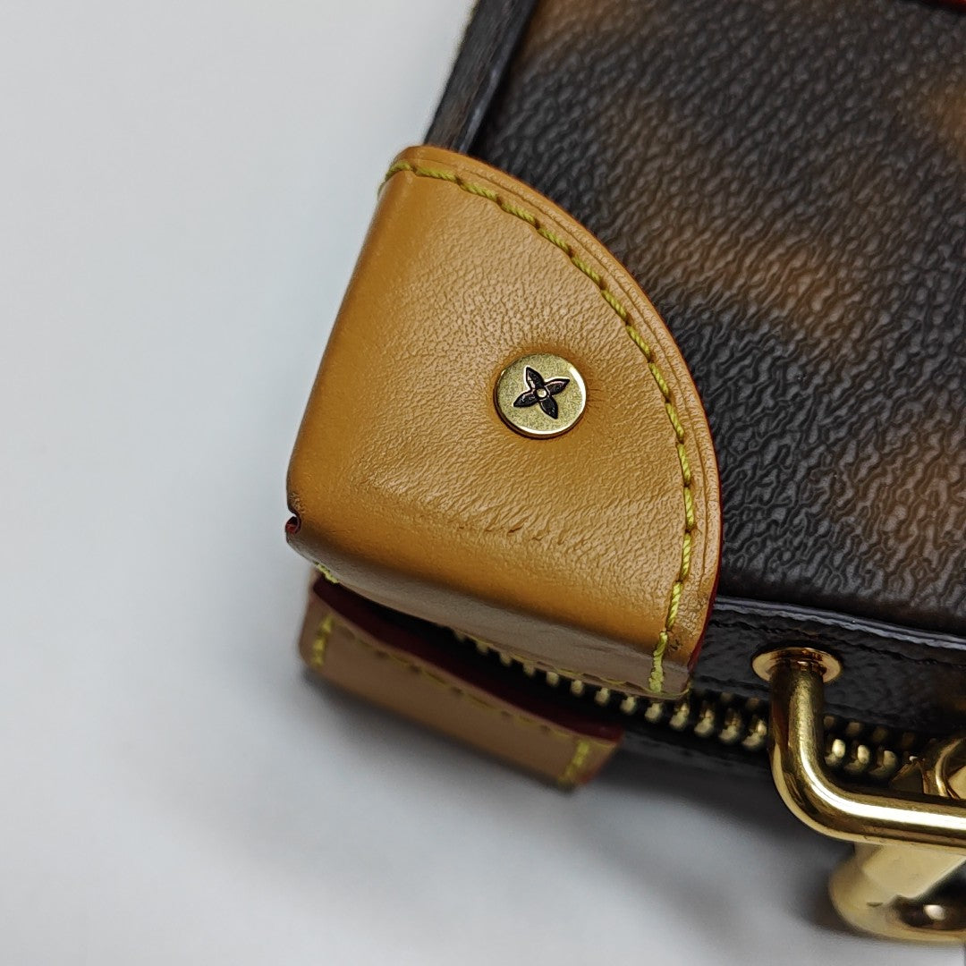 SOFT TRUNK Coated Canvas Brown