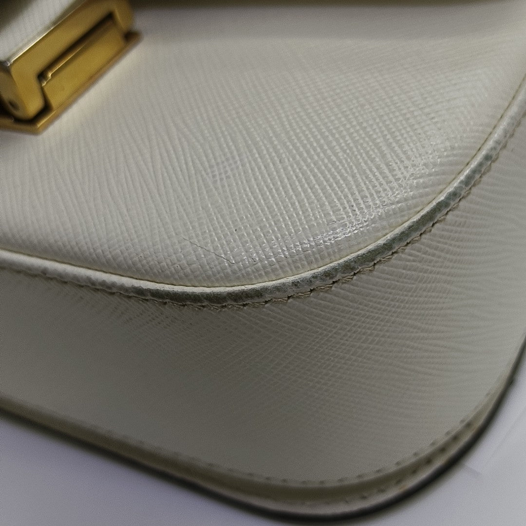 Emblème Calfskin White