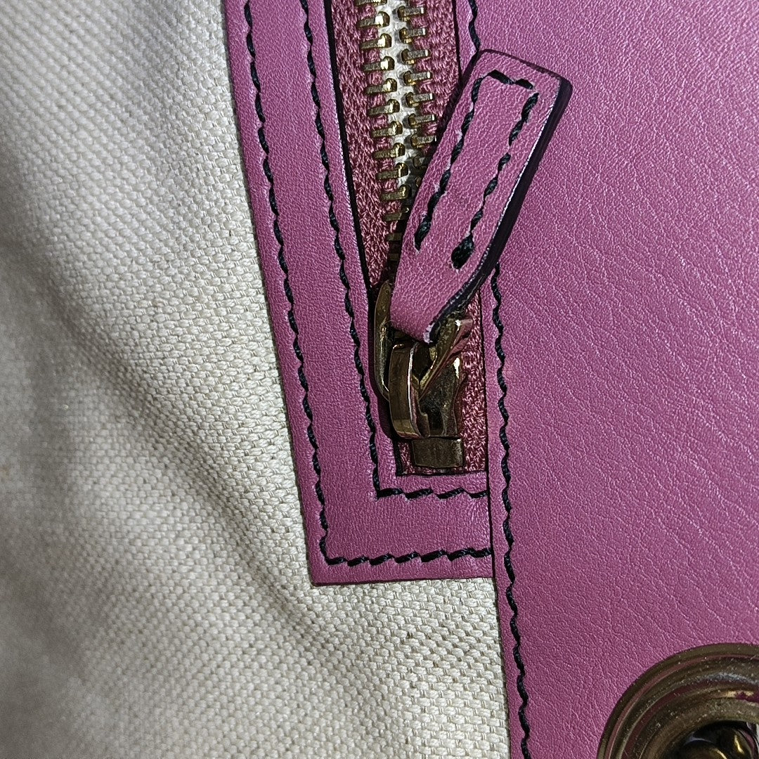 Emily Chain Monogram Calfskin Pink