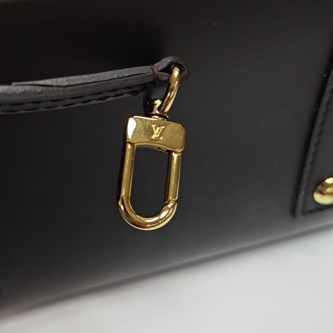 ALMA BB Damier Ebene Coated Canvas Brown