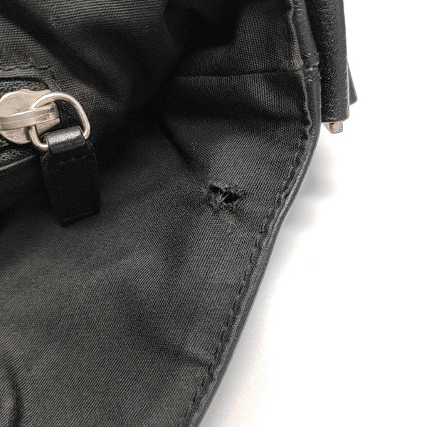 Calfskin Crossbody Bag Black
