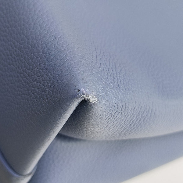 Calfskin Tote Bag Large Blue