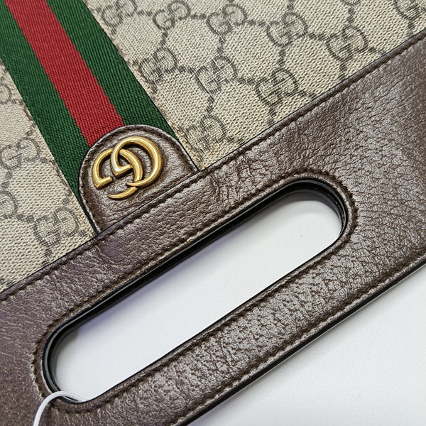 Monogram Coated Canvas Top Handle Bag Beige