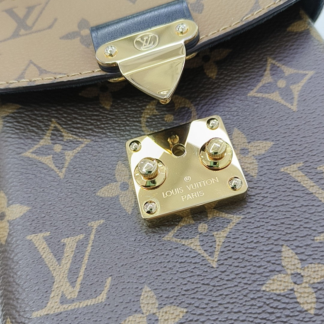 CAMERA BOX Monogram Coated Canvas Brown
