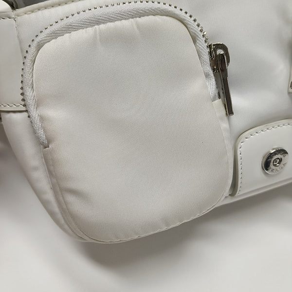 Fabric Crossbody Bag White