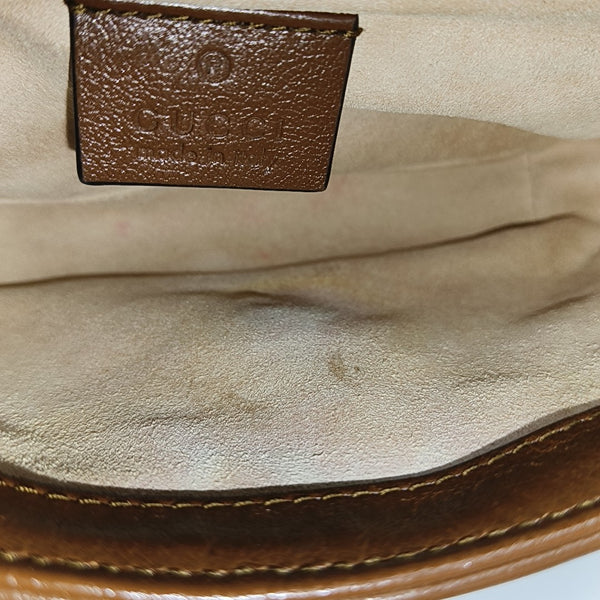 GG Marmont Mini Quilted Calfskin Brown