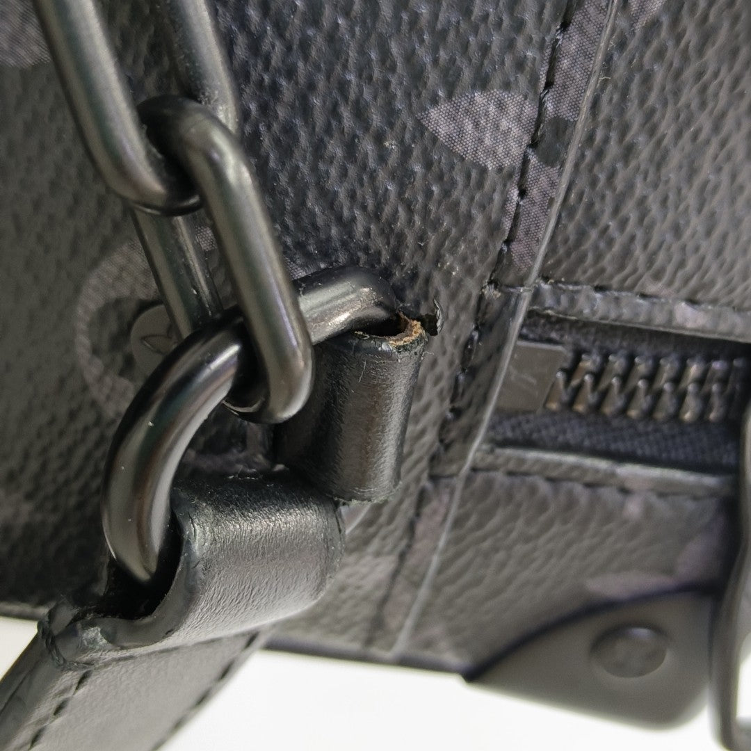 SOFT TRUNK Mini Monogram Coated Canvas Black