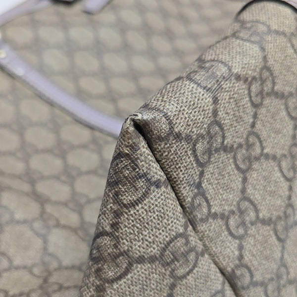 Monogram Coated Canvas Tote Bag Beige