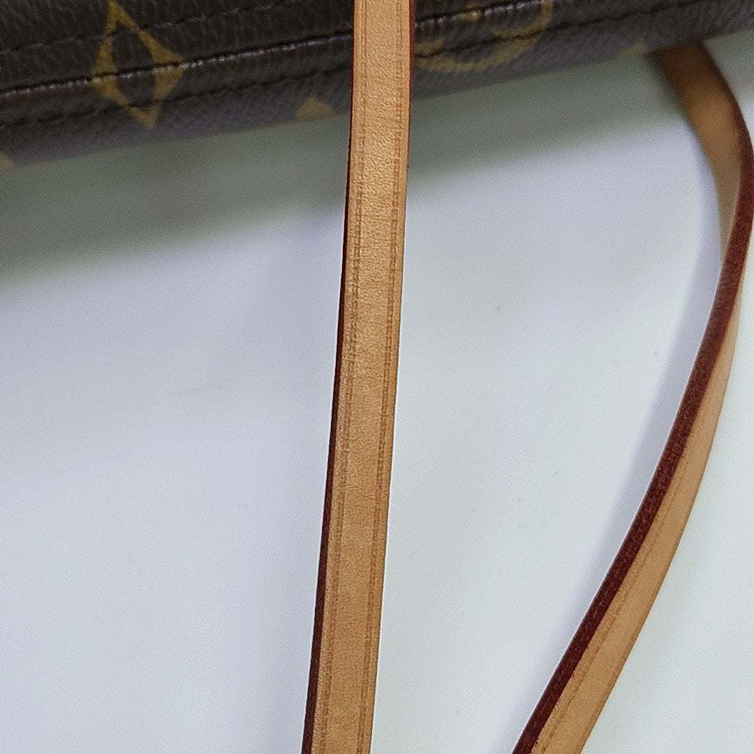 Authenticated pre-owned  NEVERFULL MM Monogram Coated Canvas Brown - Tote Bag at Looply
