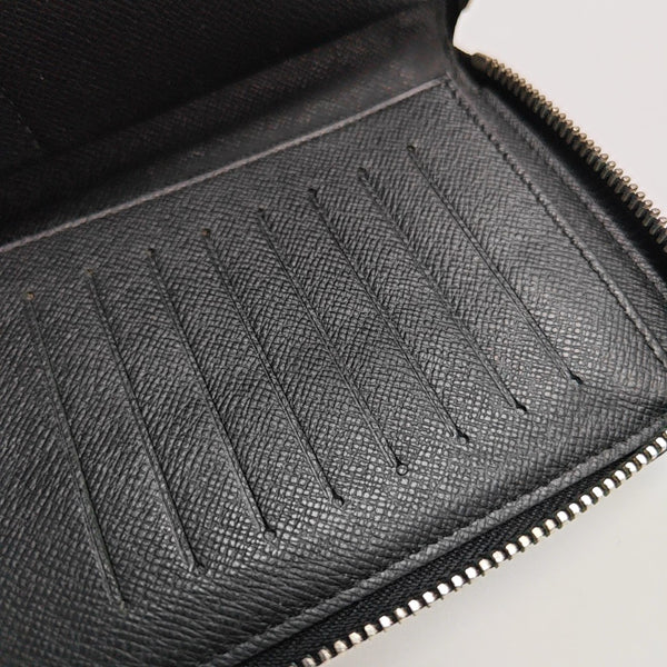 ZIPPY Damier Graphite Coated Canvas Gray Wallet