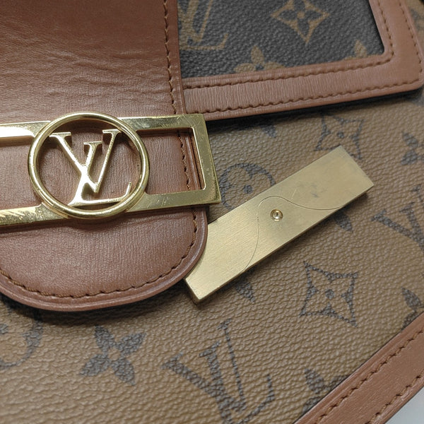 DAUPHINE MM Monogram Coated Canvas Brown