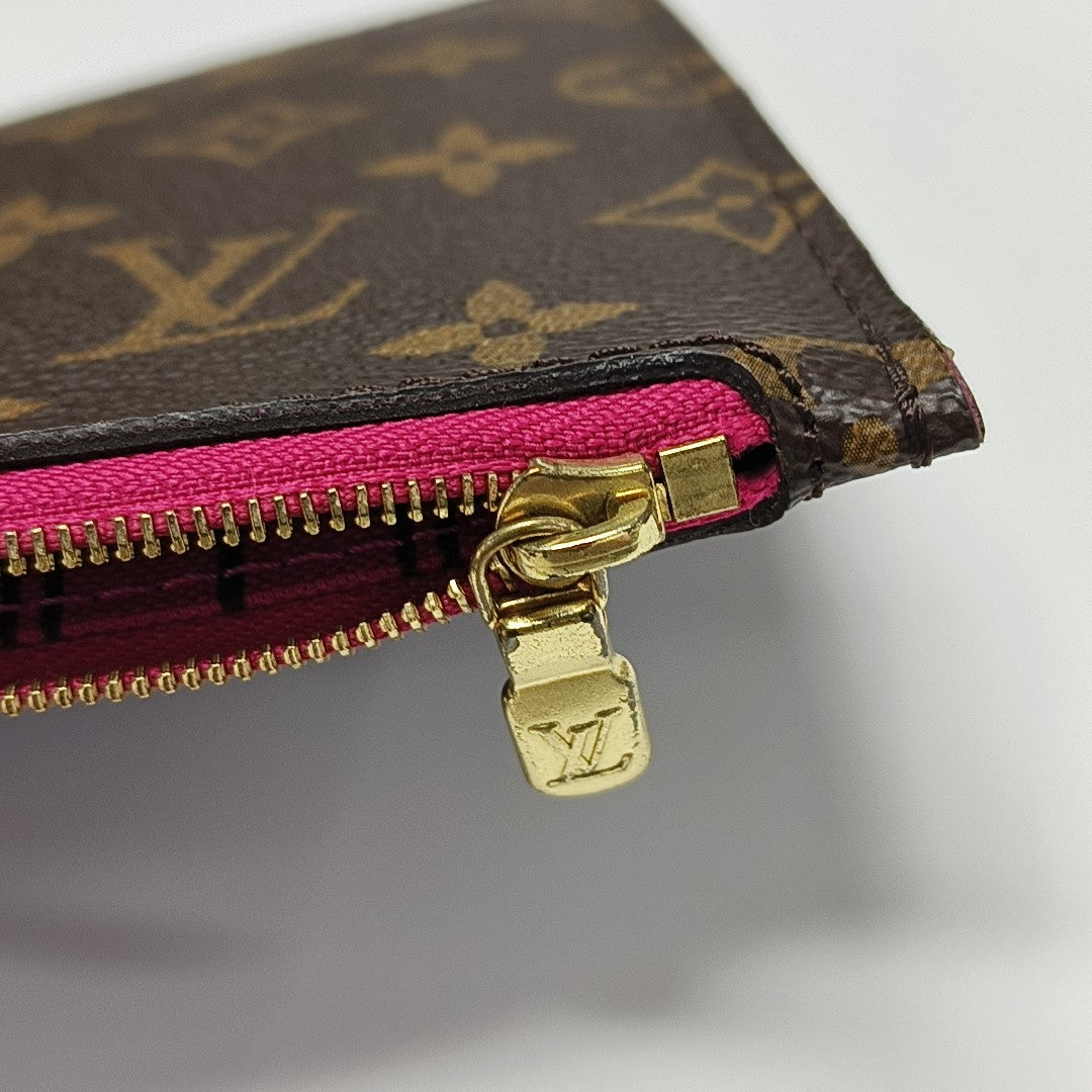 NEVERFULL MM Monogram Coated Canvas Brown