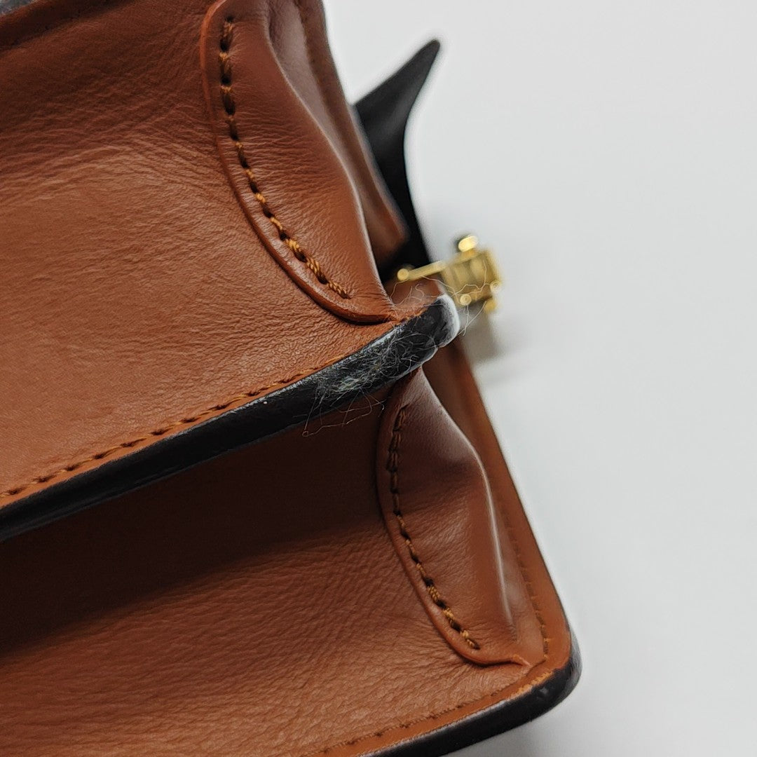 DAUPHINE Mini Monogram Coated Canvas Brown