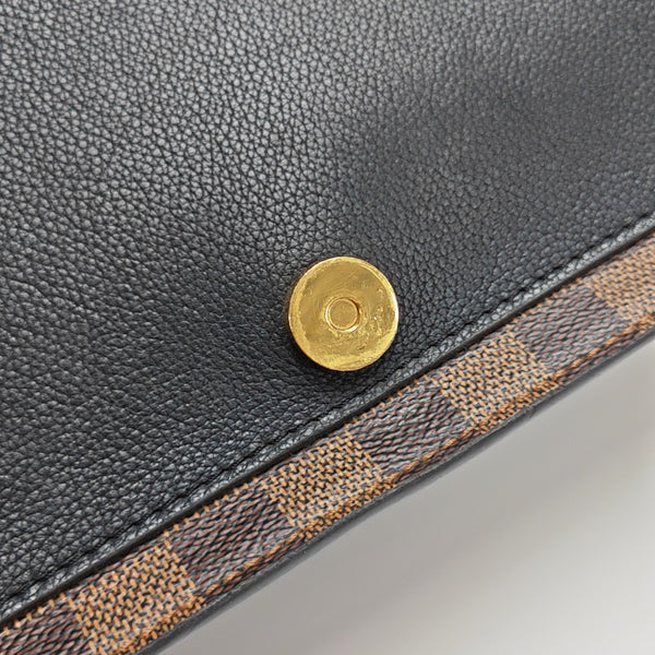 BEAUMARCHAIS Damier Ebene Coated Canvas Brown