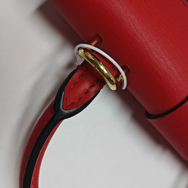 LOCKY BB Monogram Coated Canvas Red